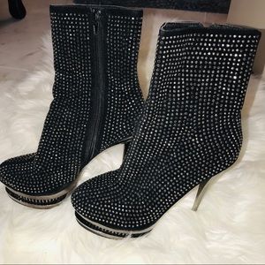 Studded booties